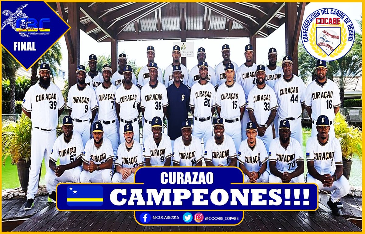 Curazao Campeón 🇨🇼 !!! Derrotan a Cuba 4x3, en la Final de la 3ra Copa de Béisbol del Caribe. Felicidades para @BaseballCuracao 🇨🇼🇨🇼🇨🇼
