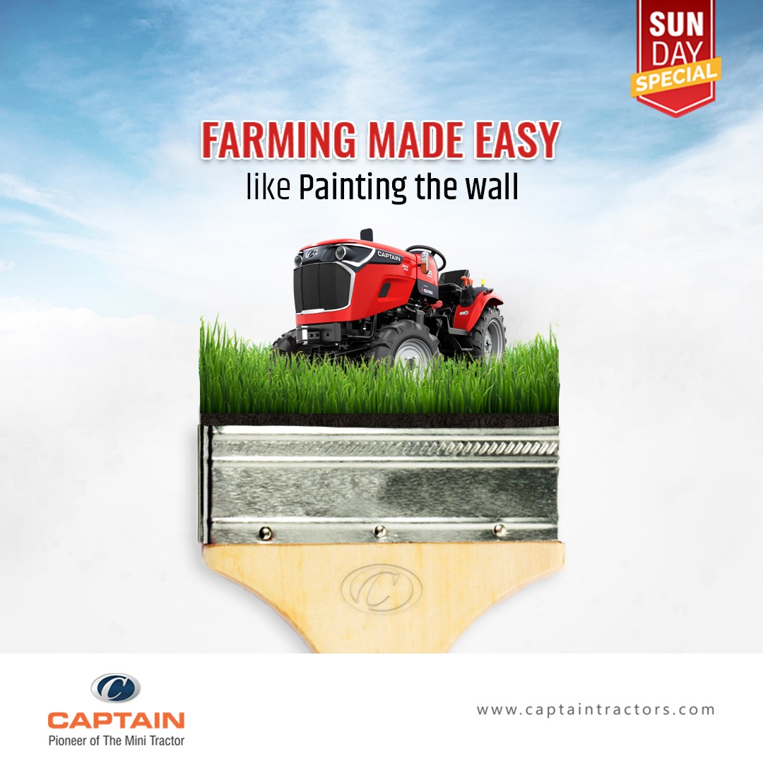 Farming made easy
like painting the wall
 
#easyfarming #farmingequipment #agricultureandfarming
#sundayspecial #agri #farm #success #india #tractor #captaintractors