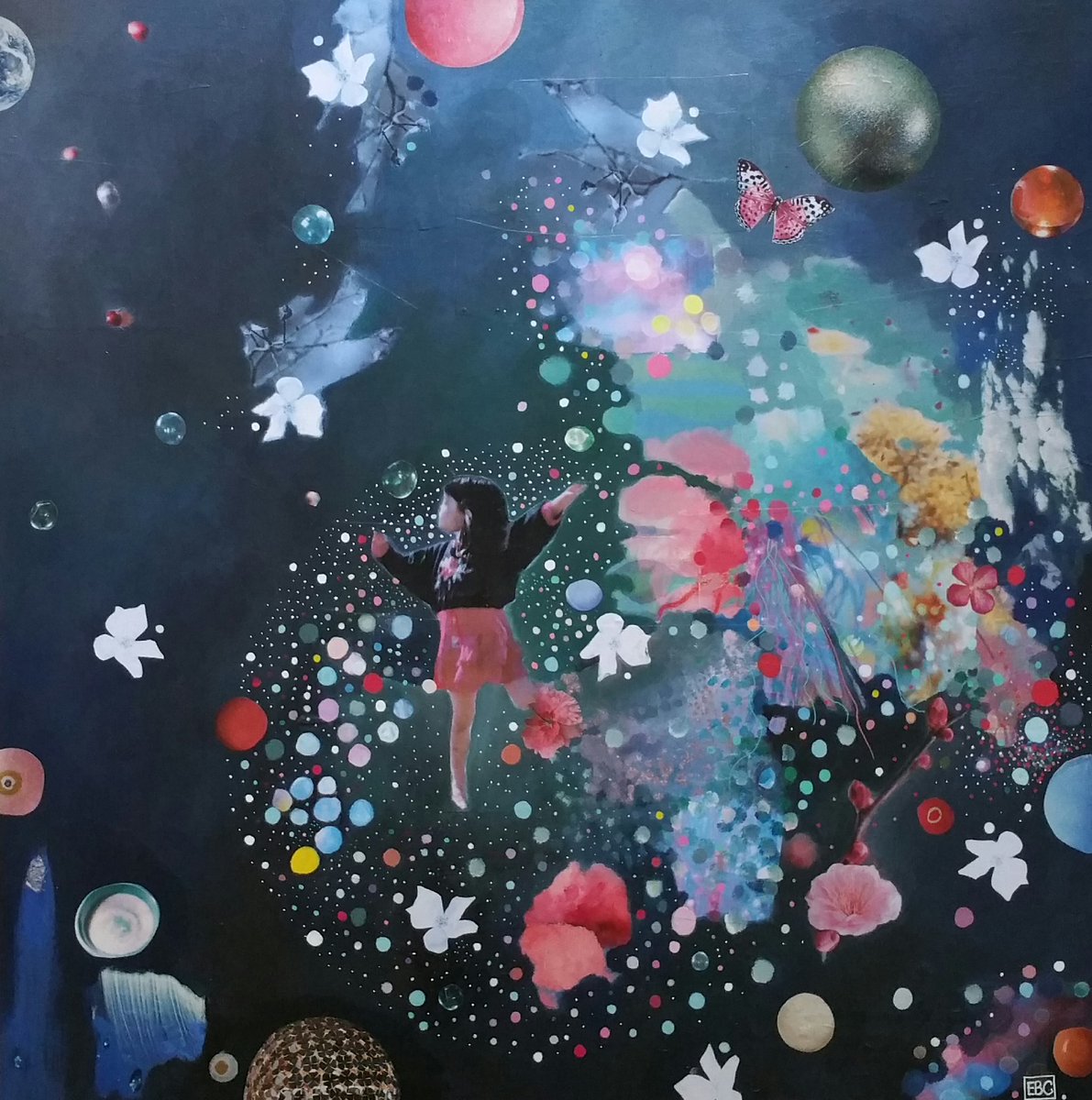 ContiEmmanuelle's tweet photo. Techniques Mixtes 80x80 "Life" https://t.co/GmXXunS55x