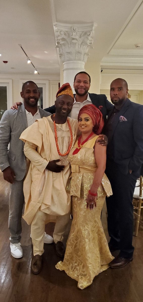 coachT_fearless's tweet photo. Enjoyed being w/my frat brothers tonight. It's been 2 yrs since we've been together. Congrats to my #3 on getting married! College days swiftly pass! From Miami Spr Brk '07 to Nigerian weddings '21! Wow! #T12 #APhiA #ARho #Morehouse https://t.co/kFMAtMDhuX