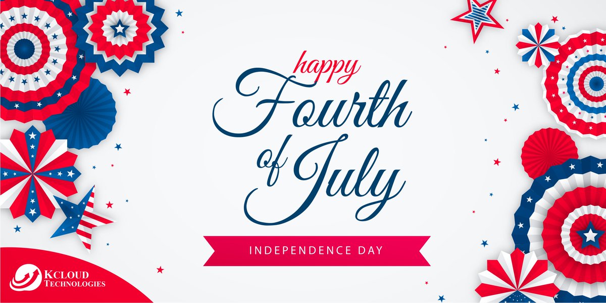 KcloudTech's tweet photo. On July 4th 1776, the United States of America 🇺🇸 proclaimed its independence from England by signing the Declaration of Independence. Let us come together to salute all those people who sacrificed their lives as a token of thanks.
#kcloudtechnologies #usa #independencedayUSA https://t.co/E65EOeE9HD