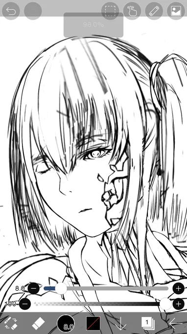 変えた部分がわかりやすいの。
←今 前→
一度でも絵柄作れば何度でも見て真似ればいいので、最初の一回で限界まで試行錯誤するのだ。 