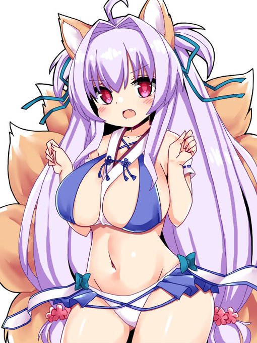 キュウビ(サマー) #アイギスお絵かき 