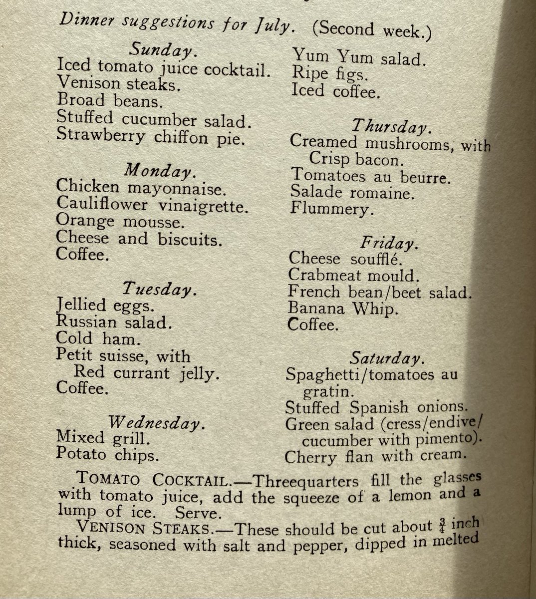 Dinner suggestions for July (second week) 1911. #IrishFoodHistory 
dublincity.ie/library/blog/r…