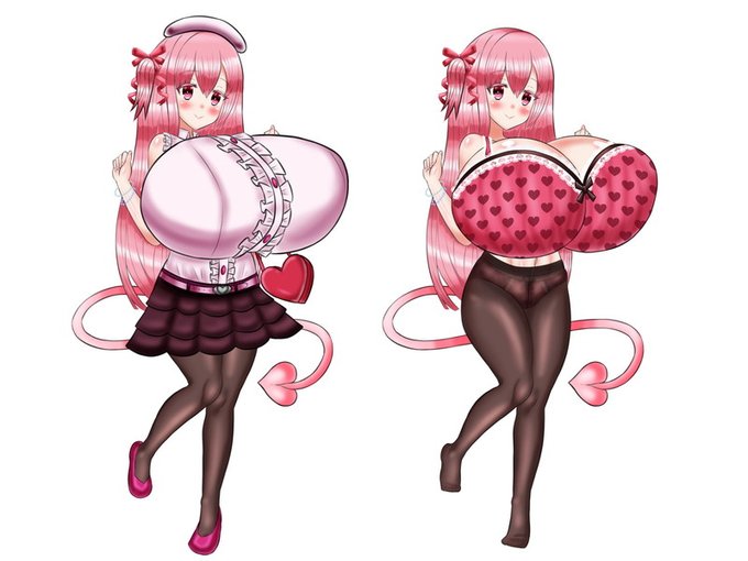 ももちゃんですが、ピンクフリル系のカワイイ服をイメージしました。個人的に無垢とエロが混在する存在にしたかった。それとストッキングがこだわりポイントで…あ、修正するつもりだったところを一個発見しました(汗)←ピクシブ版の時は直しておきます。(ストッキング部分) 