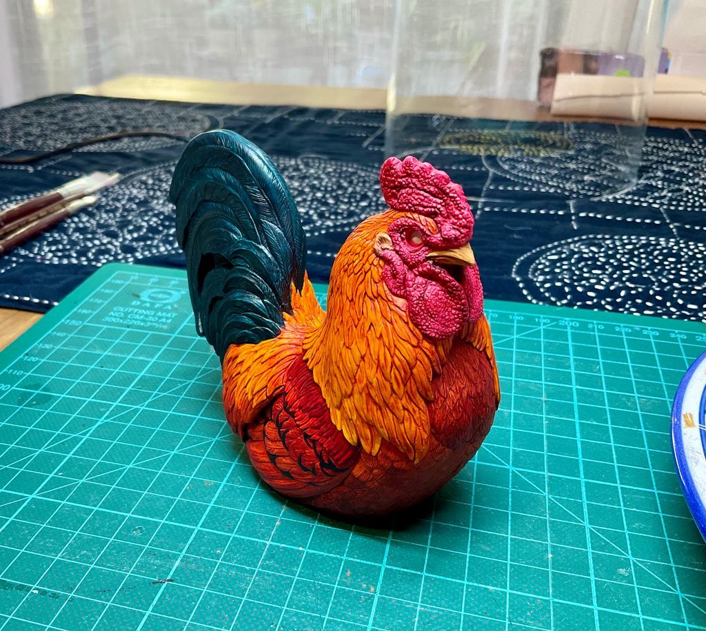 EzekiellPlays's tweet photo. Have got all the base/tone colours down and started on the feather barring on the wings. Next up is doing all the barring on the butt/leg/chest feathers.
#lockdown #lockdownSydney #lockdown2021 #lockdowncrafts #windstoneeditions https://t.co/Asy9nayGO8