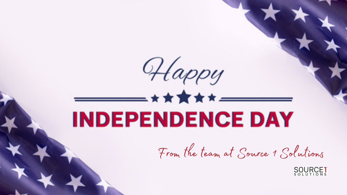 source1security's tweet image. Wishing you and yours a happy and safe Independence Day. #4thofJuly #IndependenceDay