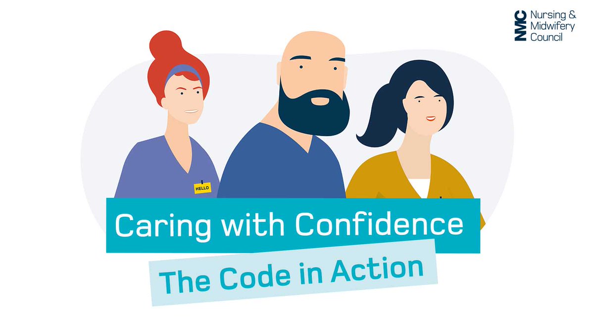 Our #CaringwithConfidence animations are all about key aspects of your role as a nursing or midwifery professional, and how the Code can support you.

You can watch them here 👇

fal.cn/3gwON
