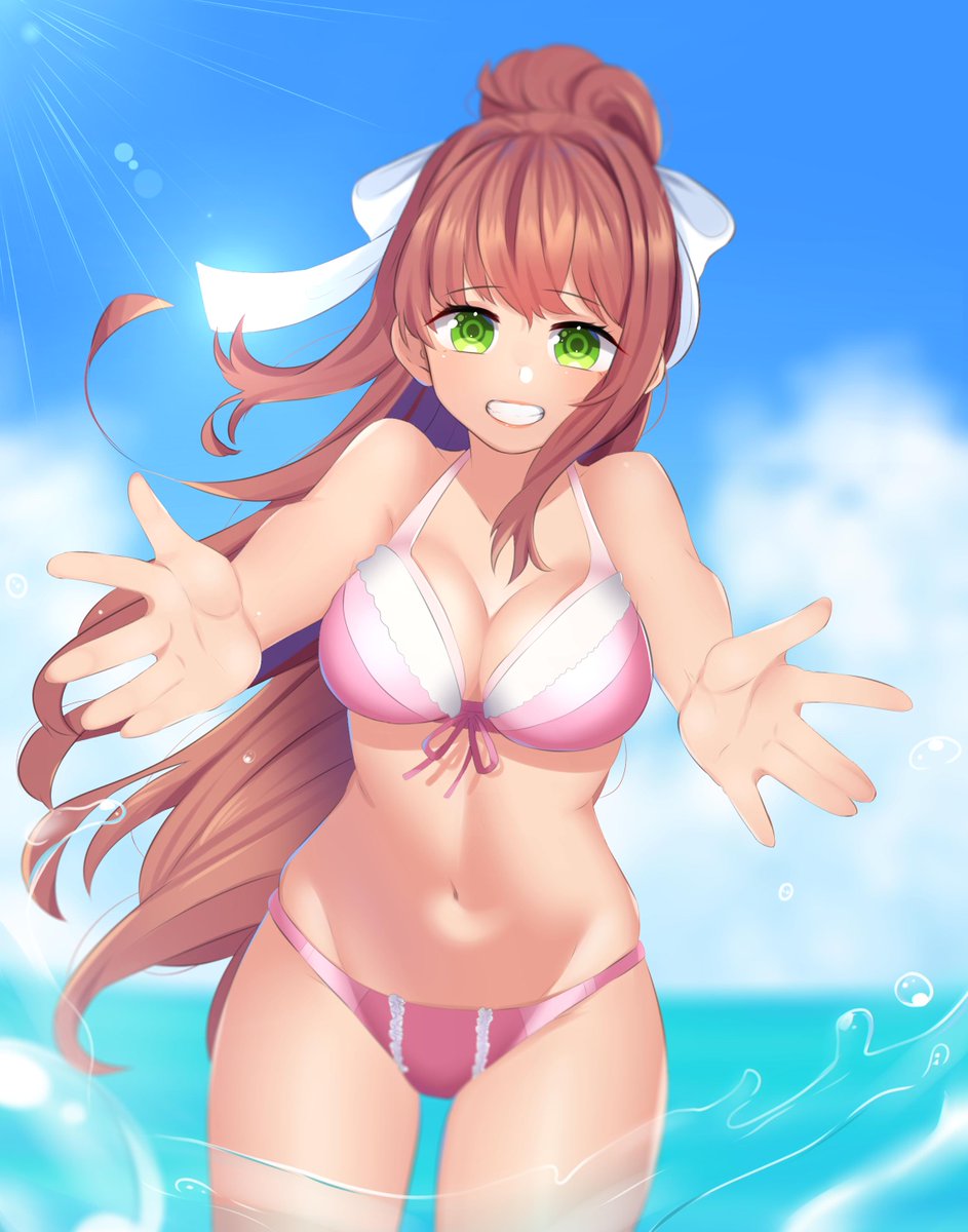 Monika Koide-Nicolaides on X: I love summertime. Sucks I can't spend it  with my friends though due to Covid, so here is a picture from last year.  #DDLC #DDLCRP  / X