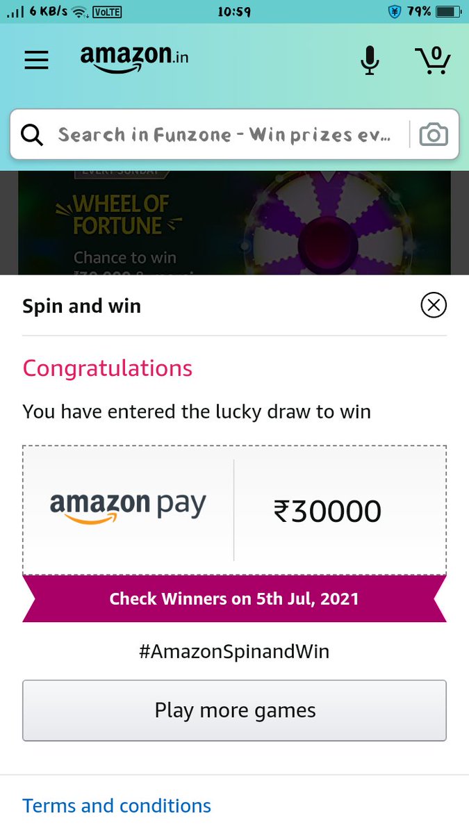 AnjaliRela's tweet photo. #AmazonSpinandWin #AmazonQuiz #Amazon https://t.co/dmT9esUvZI