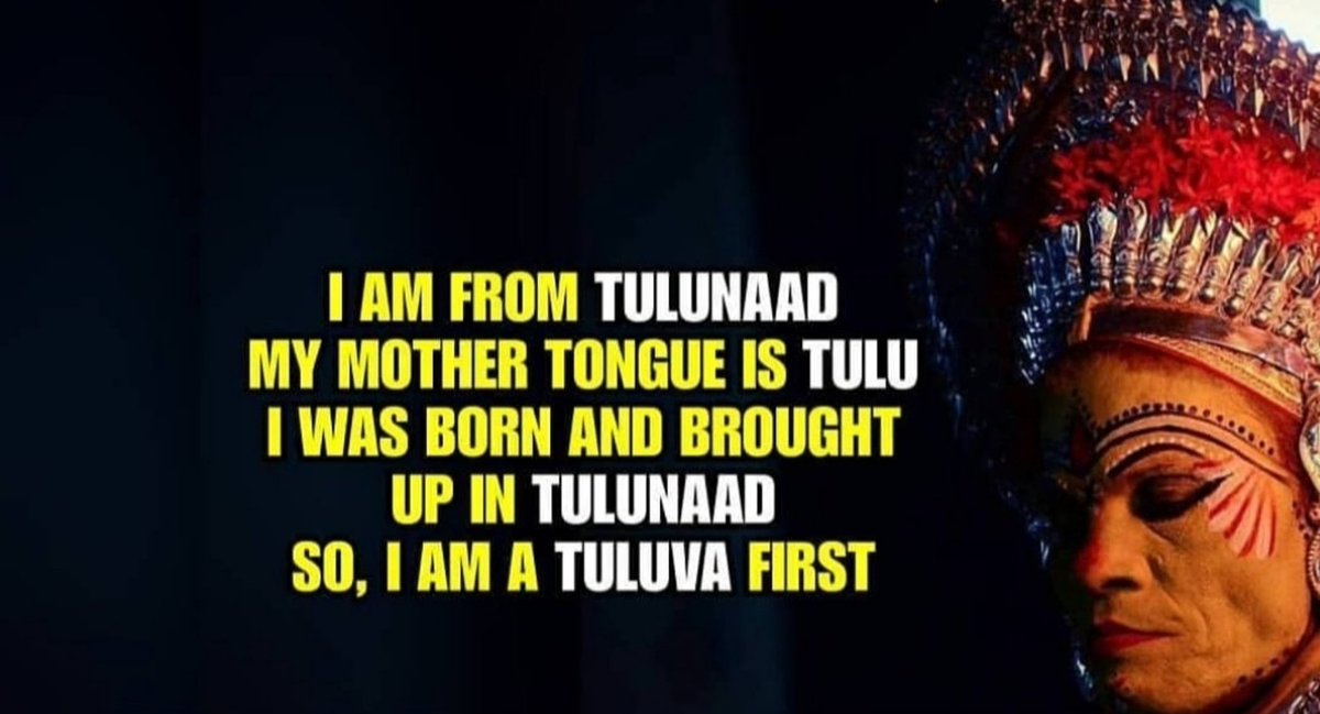 trollenku's tweet photo. I am an indigenous Tuluva. And I want to remain one forever. 😊

#TuluTo8thSchedule https://t.co/tAWCAXP2oL