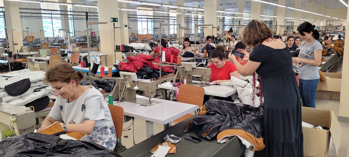 hyepatriarch's tweet photo. The sewing factory at MetaksCombinat in #Stepanakert is about to undertake major production projects. Similarly, the #Artsakh rug factory, with its impressive showroom, is poised to enter the broader market.
#RecoverandRebuild https://t.co/aFwfyUqlYi