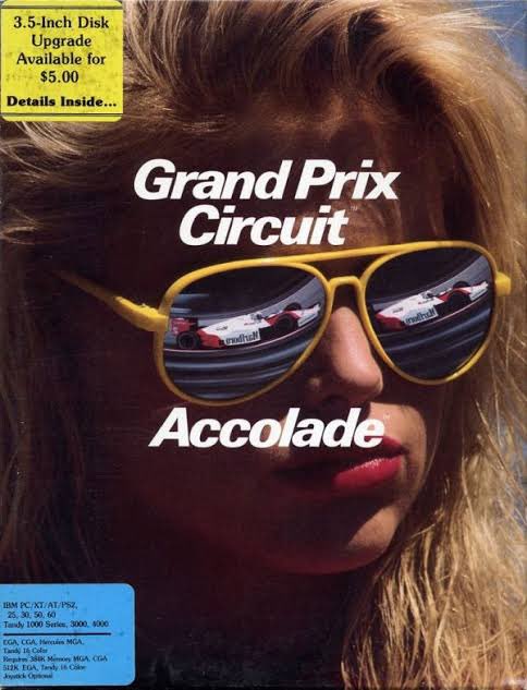 american80s's tweet photo. Love the old Accolade box art from the early 90s. They had a really distinct visual style. Also, Grand Prix Circuit was great… 🚗🏆 #accolade #bigboxgames #ibmcompatible #pcgaming #c64 #amiga #art #design #RetroGaming https://t.co/4AP9yNu9nk