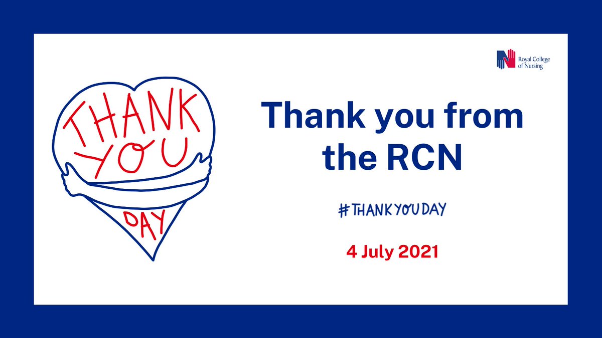 Thank you to all nursing staff for their invaluable contribution to the health of our nation and supporting communities - and thank you to the public who continue to stand by them #ThankYouDay