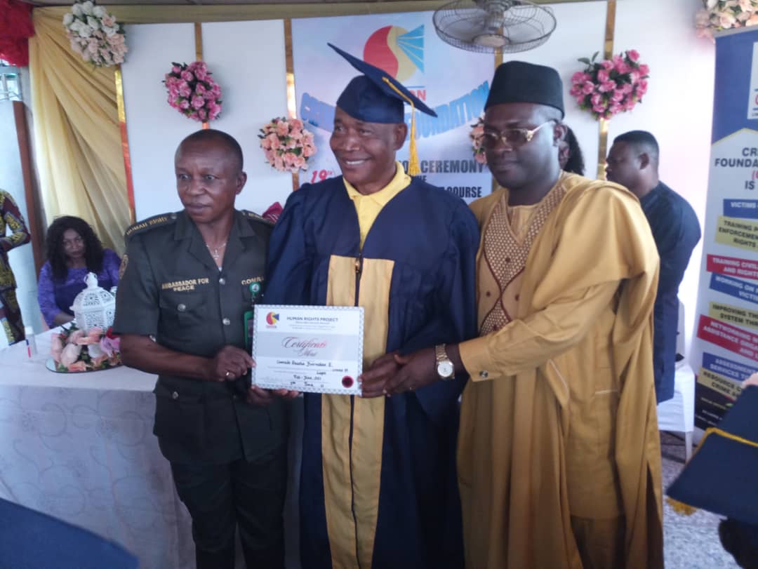 crivifon's tweet photo. CRIVIFON on its 19th Course Graduation Ceremony of The Civilian Human Right Course on the 3rd of July, 2021. https://t.co/TwbU7UrSld