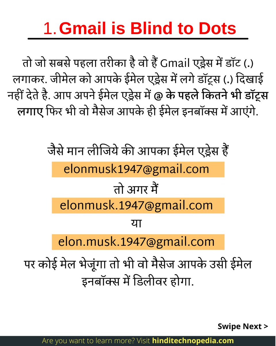 pkdevaa's tweet image. One Gmail Account = Unlimited Email Addresses!!!

#GmailTips #GmailTricks 

(1/3)