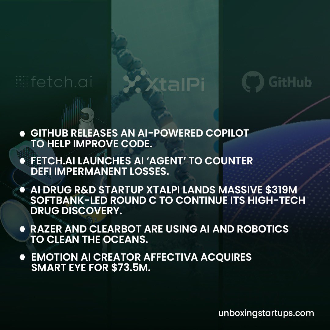 UnboxingStartup's tweet photo. Been busy? Here's some news you might have missed last week.

To read one of those news, kindly visit: https://t.co/l1uVlO5cpf
.
@UnboxingStartup #unboxingstartups @github @fetch #razor #clearbot #effectiva #smarteye #github #fetchai #weeklynews #news #startup #startupnews #ai https://t.co/wqkQV0H2C7