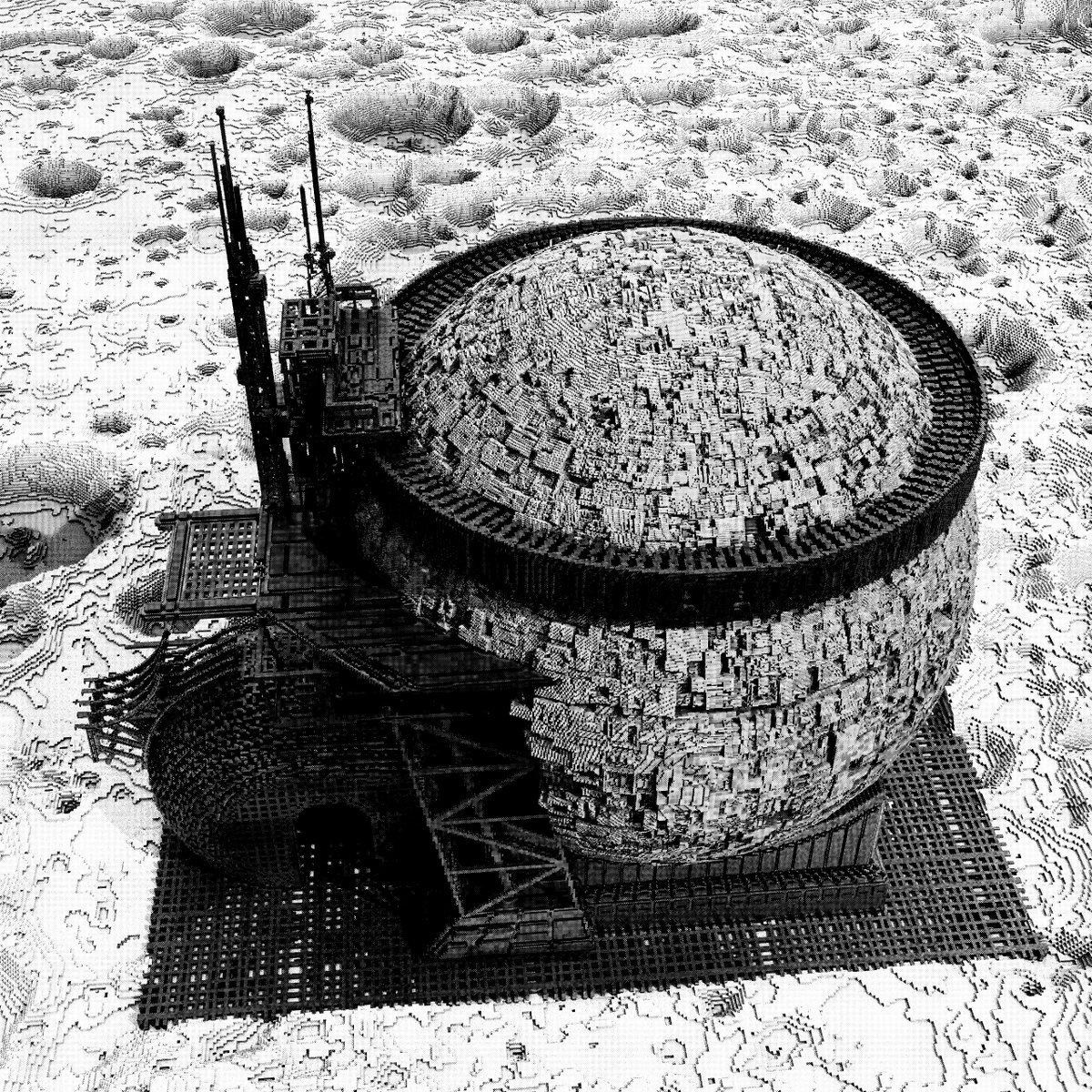 I had some fun playing with different render sittings and some filters and got some interesting results 🕵️❤️✨
.
#voxel #voxelart #voxels #blackandwhite #pixelart #pixelartist #Pixel #filter #noise #photomosh #black #render #pixels #blackandwhitephotography #3dart