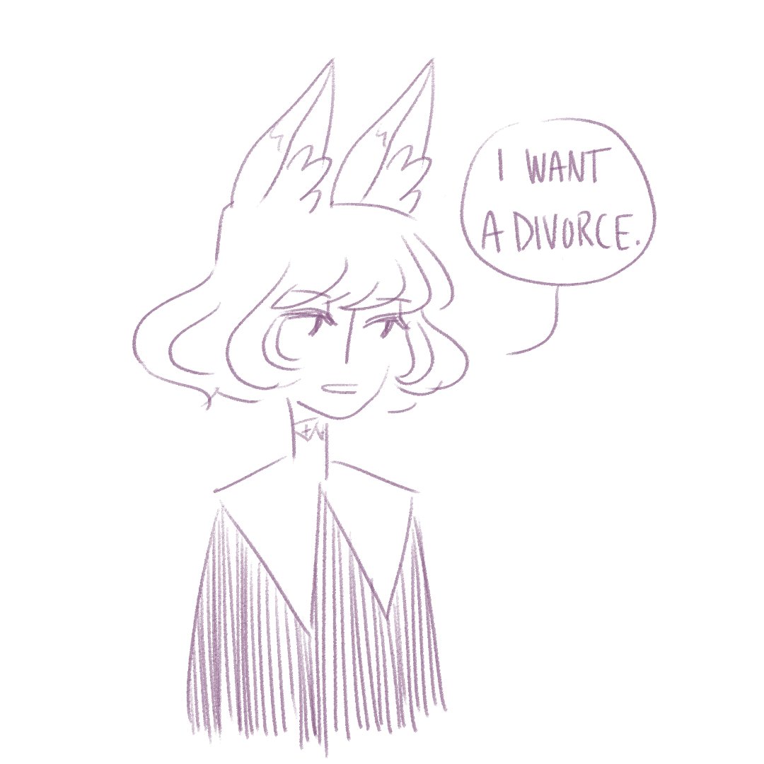 I've been thinking about Alastor making cringey puns to <a href="/_asongstress/">americanvvitchcraft ✨@ GC columbus</a> 's OC all week and I finally hit the exhaustion needed to make a shitpost like this #hazbinhotel #alastor #HazbinHotelOC