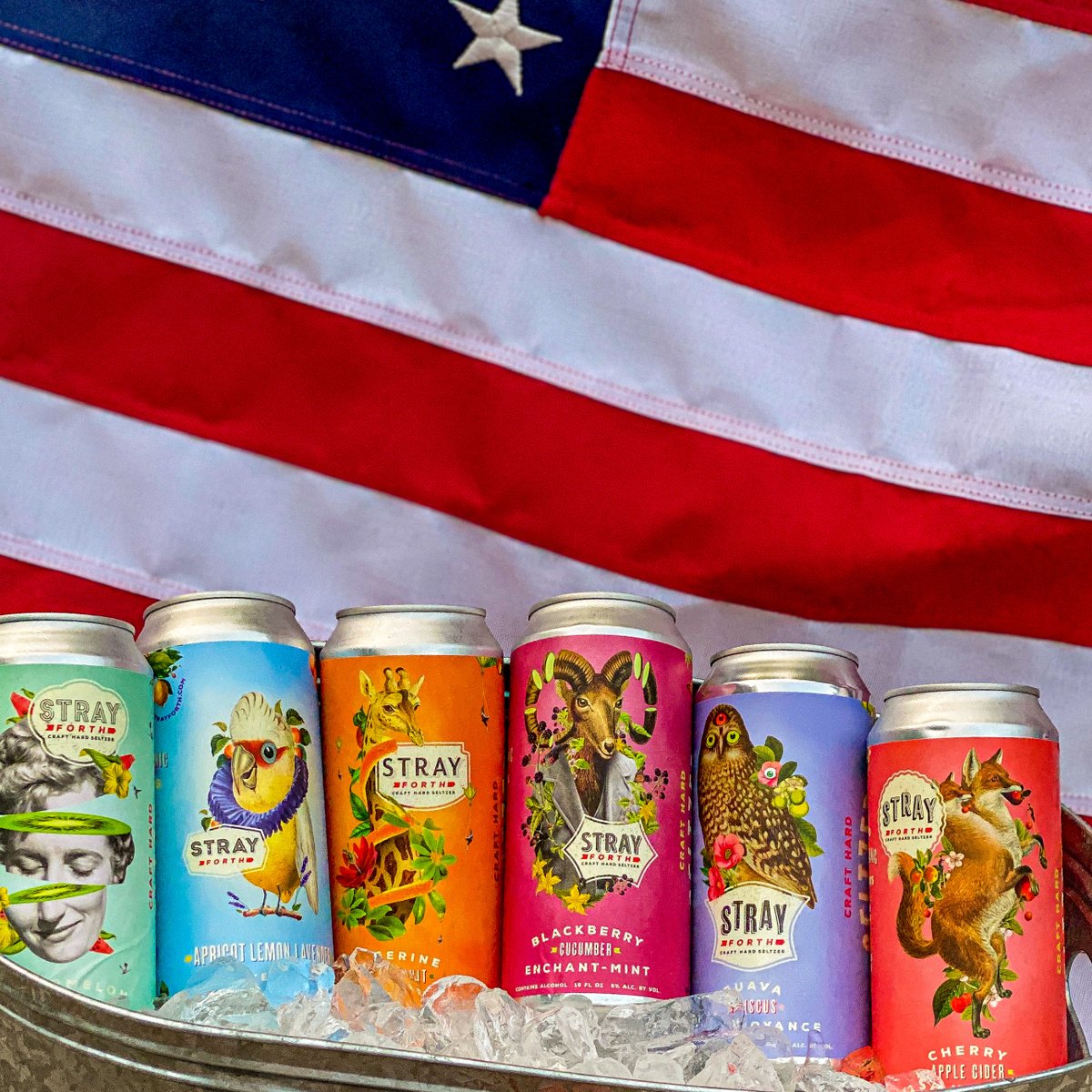 StrayForth's tweet photo. Light up your taste buds this Fourth of July. 

#fourthofjuly #strayforth  #crafthardseltzer #hardseltzer #madisonwi #100calories #zerocarbs #zerosugar #glutenfree #wheredoyoustray https://t.co/iak1Rt8UBa