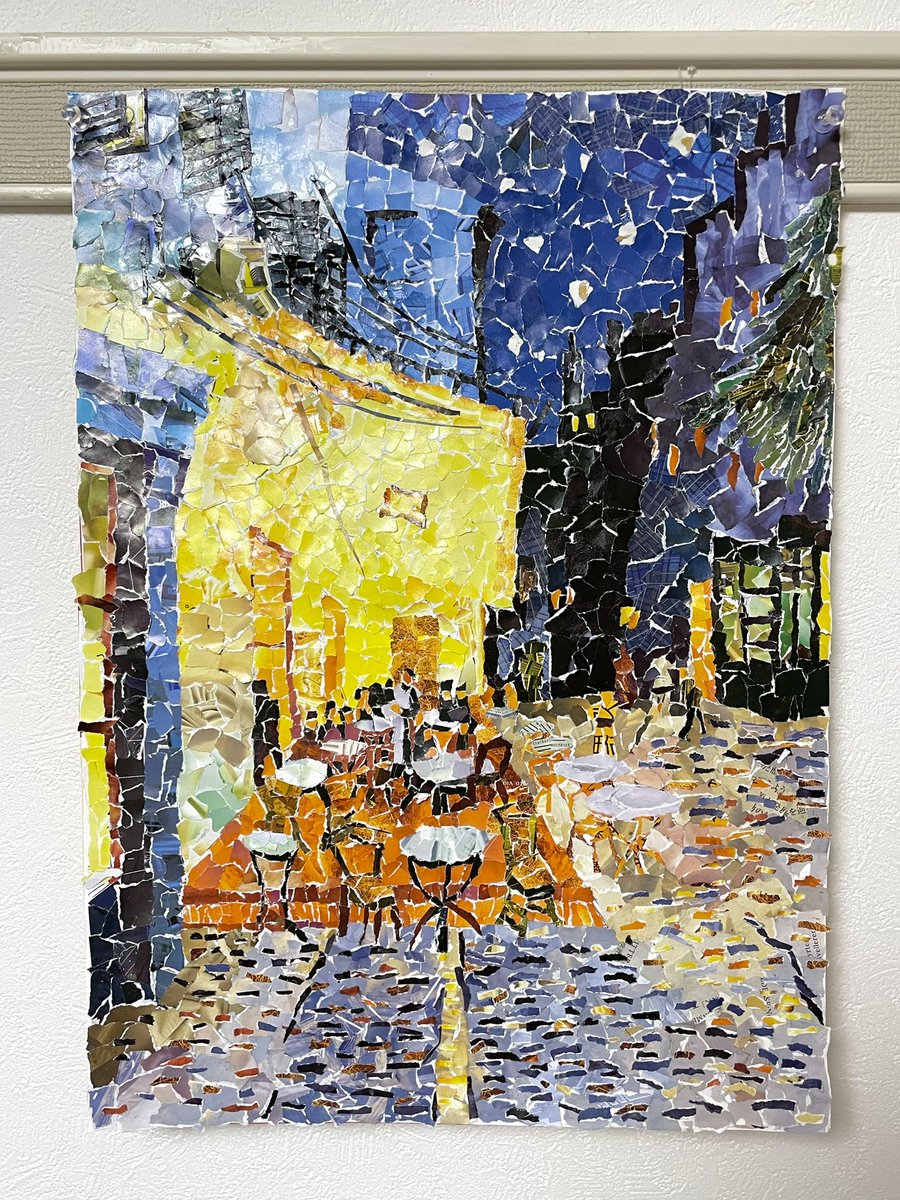 不採用続きの就活生がゴッホの名画 夜のカフェテラス を完全再現 勿論その素材は 凄い才能だ でも切ない Togetter