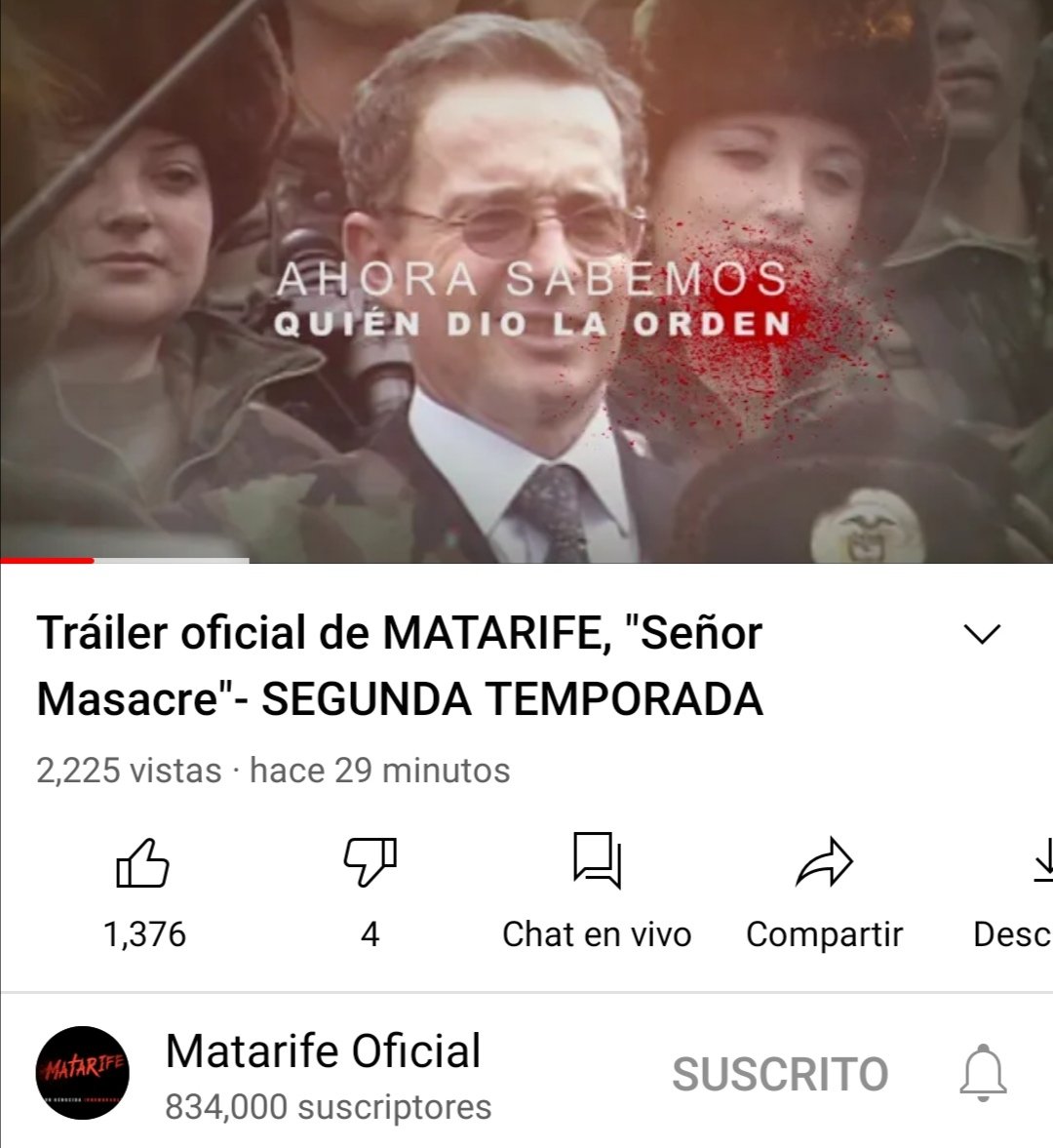 Señor Álvaro Uribe, narcotraficante, genocida y jefe maximo del paramilitarismo, homicida de los martires gloriosos de Primera Linea, en su desayuno de cumpleaños le quería tener este detalle. Se lo doy con todo mi corazon, asqueroso asesino miserable.

youtu.be/1W1tIJrc0SI