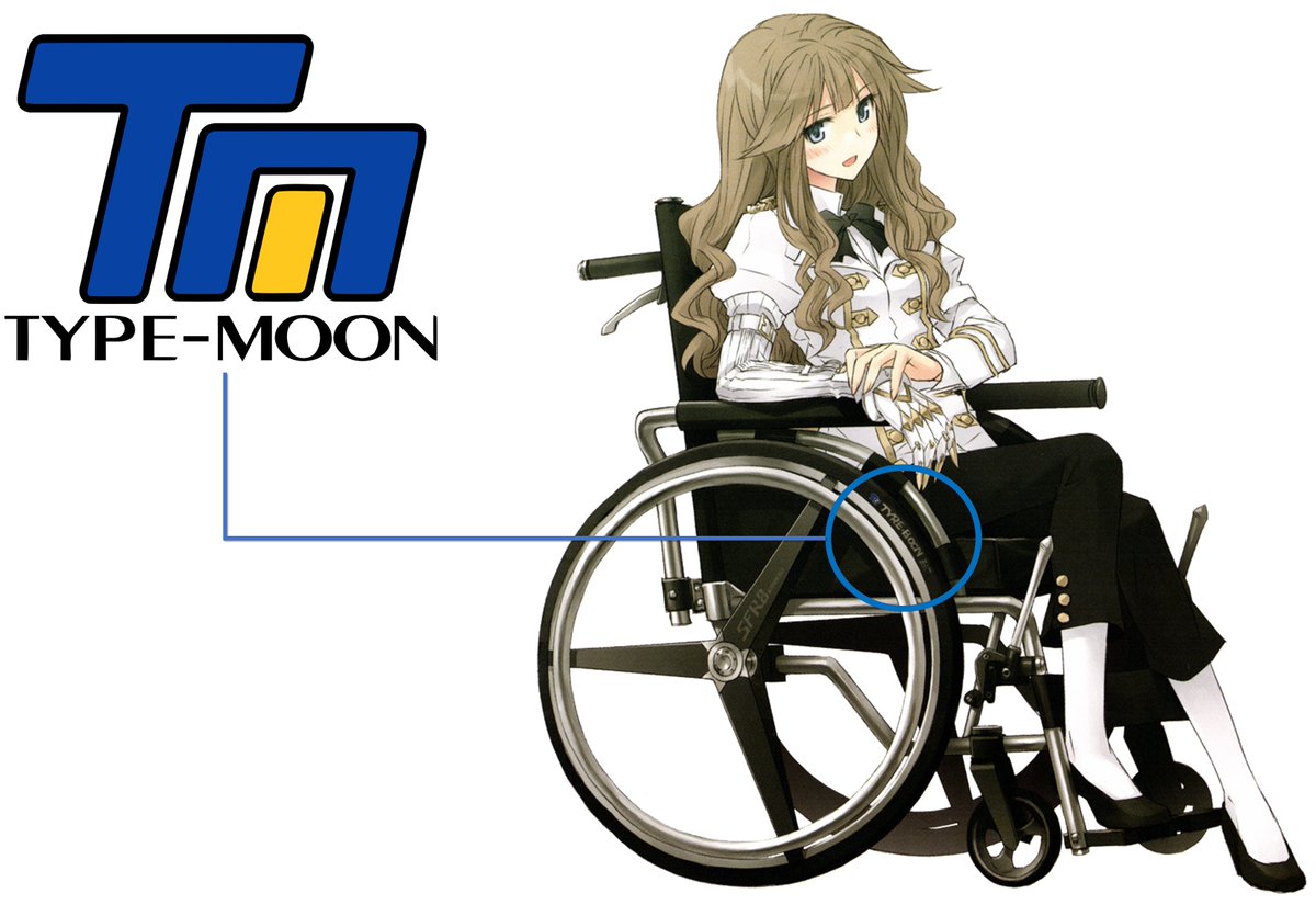 Fate フィオレさんの車椅子には Type Moon のロゴが入ってたりする タイヤブーンじゃねえかｗｗｗ Fateツイッター情報まとめ