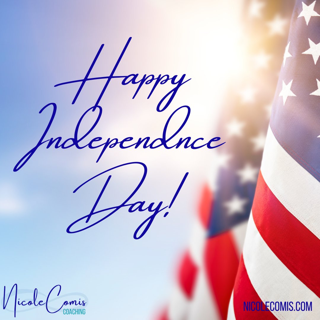 Happy 4th of July! Please take time to reflect on the gratitude you have for those who fought for our freedom. Have a fun and safe holiday!!! 

#IndependenceDay #July4th #4thOfJuly #freedom #gratitude #createYOURfuture #createYOURhappy #coach #happy