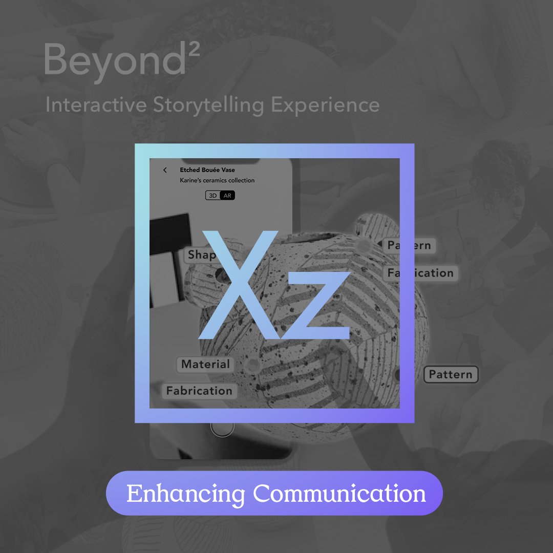 Beyond² is an interactive storytelling experience that enhances artists and artisans' ability to communicate the stories behind a piece of work in a 3D space to enthusiasts and collectors. 🎓 MA/MSc IDE Graduation project by Xianzhi Zhang #RCAvirtualshow2021 #imperialcollege