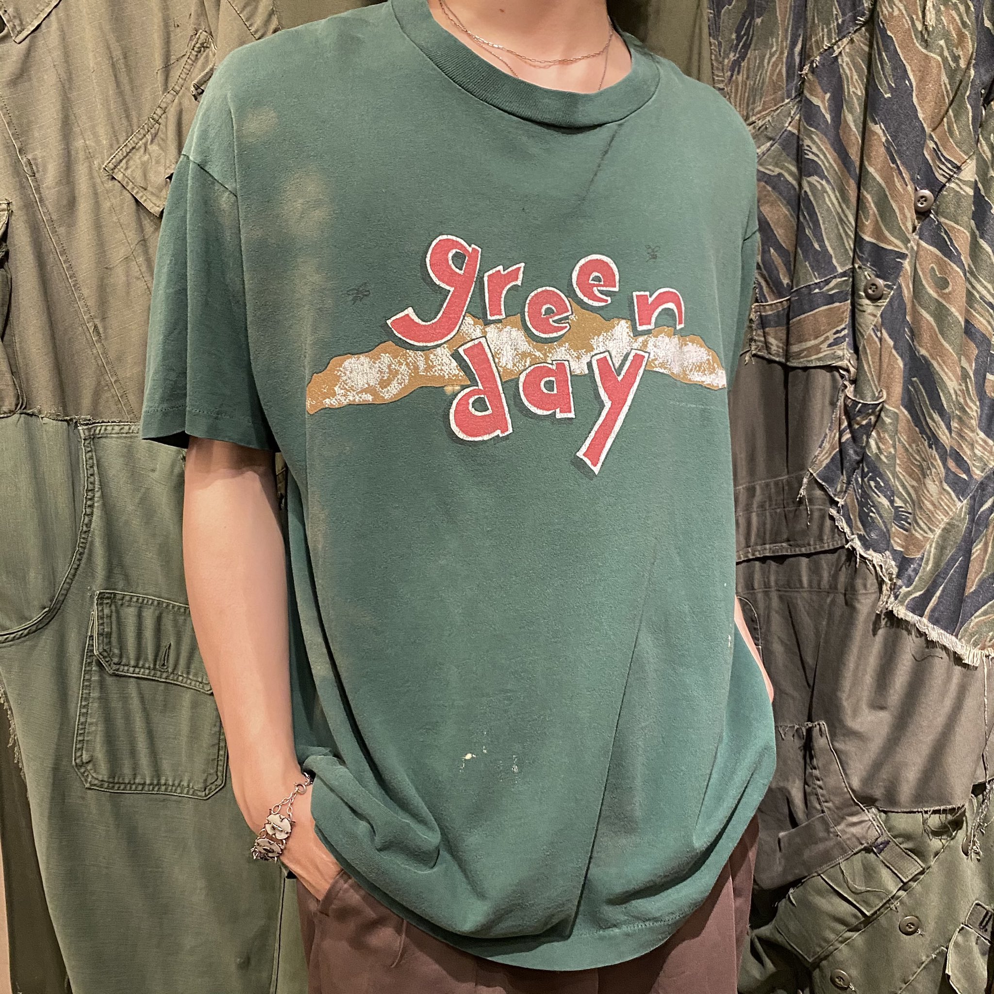 スイーツ柄 ブルー greenday グリーンデイ tシャツ 90s 長袖 | www
