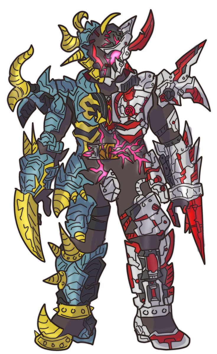 リメイクしたオリジナル怪人のそれぞれ比較 真昼屋あにえのイラスト