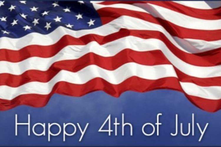 Happy 4th of July.  Celebrating Independence Day July 4th 1776.