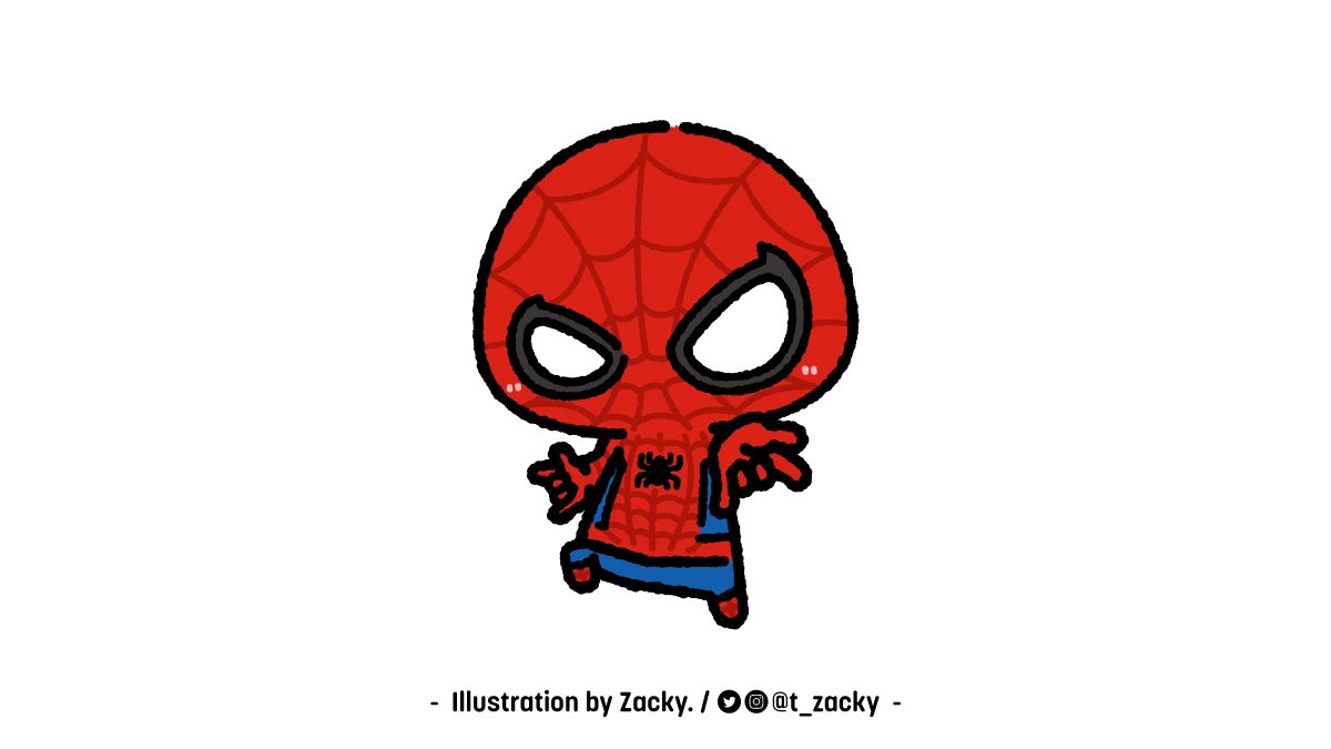 ざっきー Al Twitter スパイダーマン 描いてみた ザキ絵 Marvel マーベル Spiderman イラスト好きな人と繋がりたい T Co Tyglnjmm Twitter