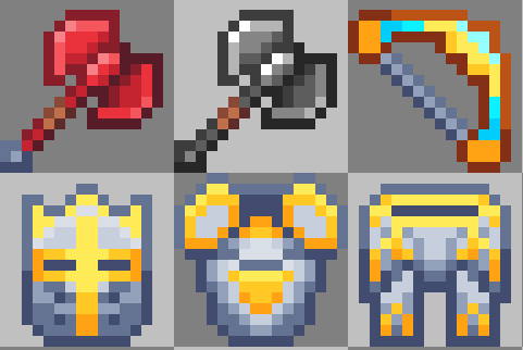 MochaMilk8's tweet photo. Hello guys it's Mocha Milk.​ I wanted to share you about my newest update for 16X16 RPG Icon Pack. Here's a sneak peek for the next update. it will include a new weapon, armor, and consumable. will release on tuesday or wednesday on @itchio . stay tuned! ^^
#assetpack #rpgasset https://t.co/bX1stQm3LU