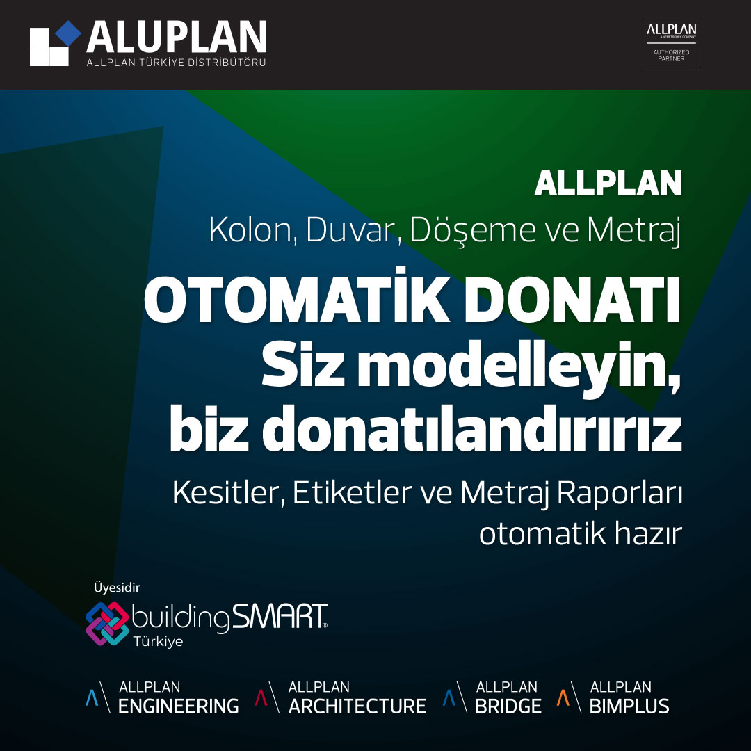 Allplan_Turkey's tweet photo. Siz modelleyin, biz donatılandırırız
Otomatik Donatı
Bilgi için: https://t.co/z6QEtCITTE
#allplan #architecture #3d #allplanarchitecture #cad #bim #bimnow #openbim #bimplus #allplanengineering #engineering https://t.co/vQguWo1BYd
