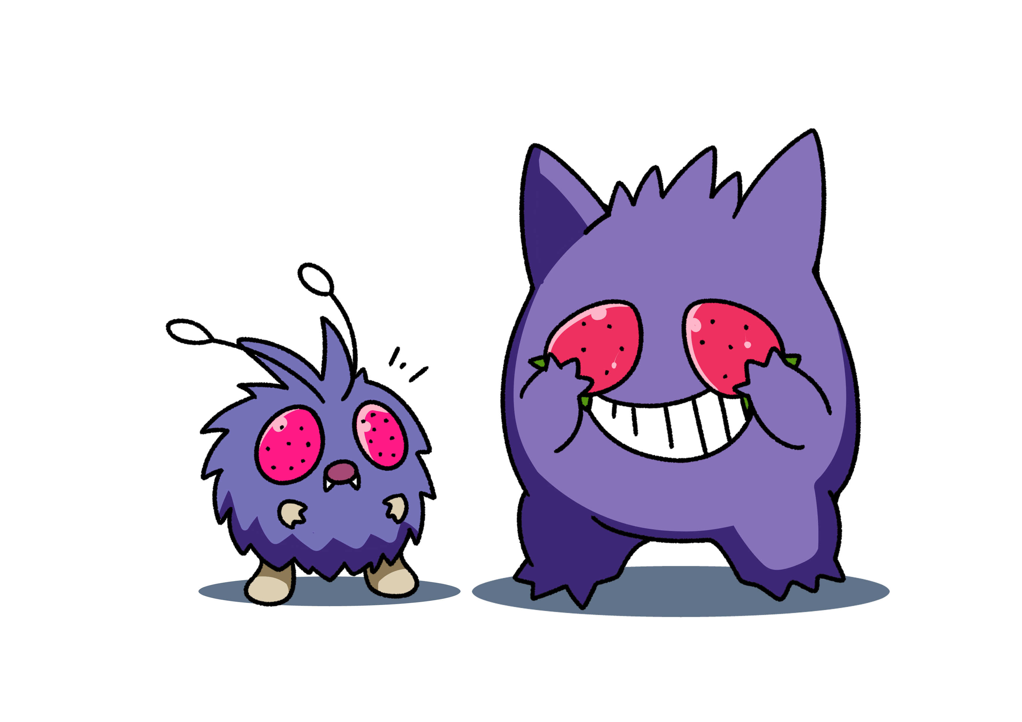تويتر フキダシコットン 1日1枚 على تويتر とゲンガーとコンパン ポケモン Pokemon イラスト T Co 9agltekinc