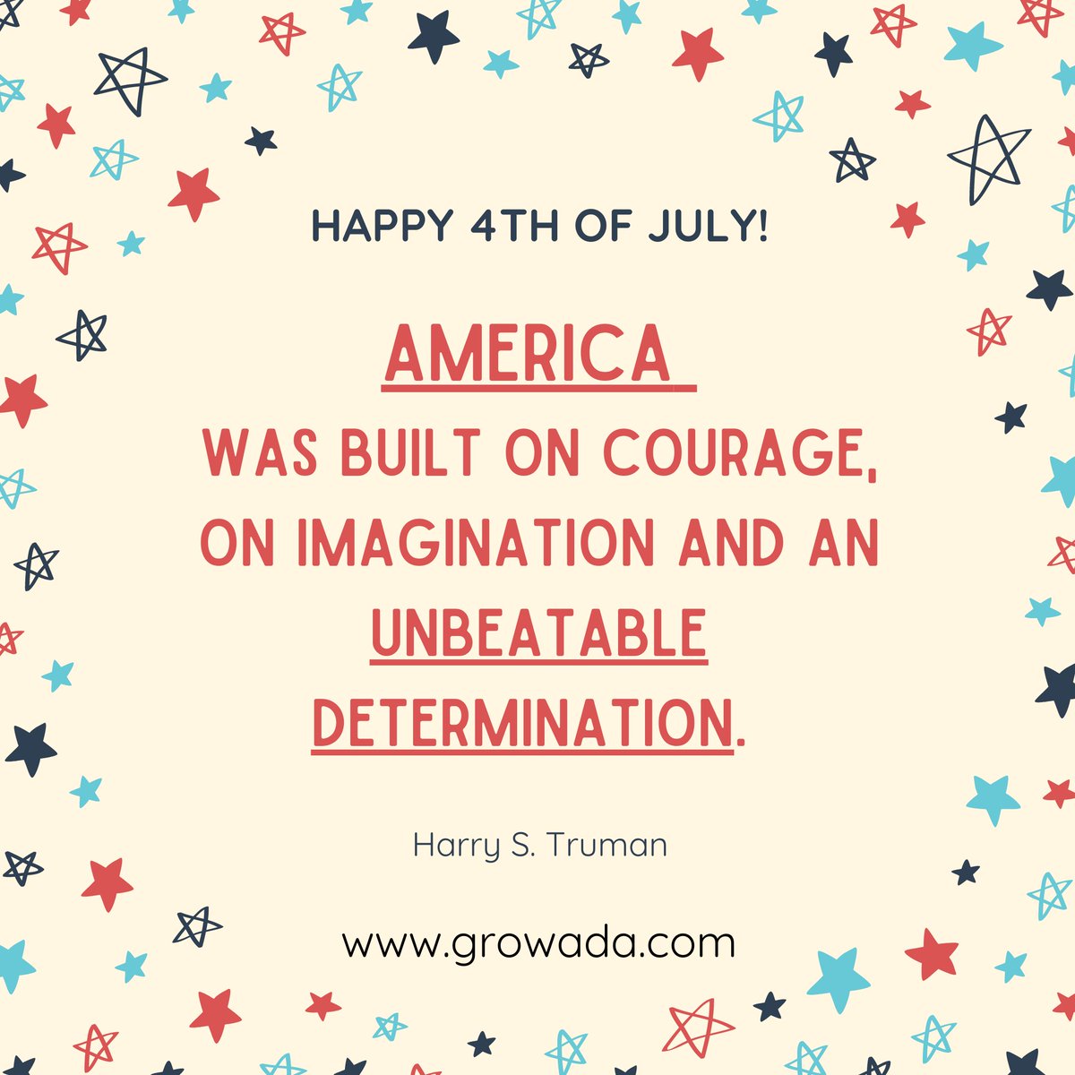 Happy 4th of July from the Ada Jobs Foundation Board &amp; Staff. 
#growada #independenceday #america #4thofJuly