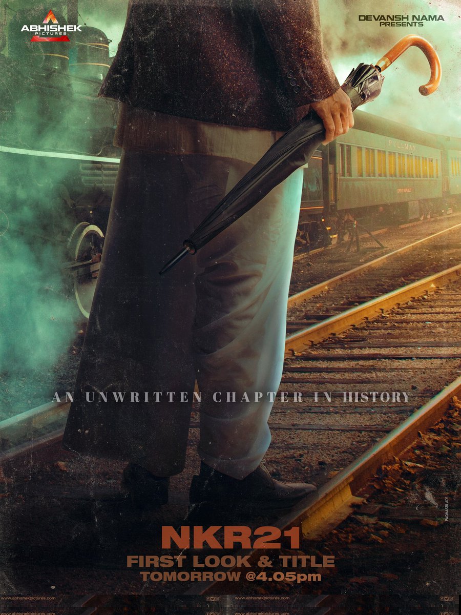 ABHISHEK PICTURES (@abhishekpicture) on Twitter photo Here we goo ✌️
Delighted to Announce our next with our very own <a href="/NANDAMURIKALYAN/">Kalyanram Nandamuri</a> garu 💫
#NKR21 Title & First Look tomorrow at 4:05 PM 🤘 Here we goo ✌️
Delighted to Announce our next with our very own <a href="/NANDAMURIKALYAN/">Kalyanram Nandamuri</a> garu 💫
#NKR21 Title & First Look tomorrow at 4:05 PM 🤘