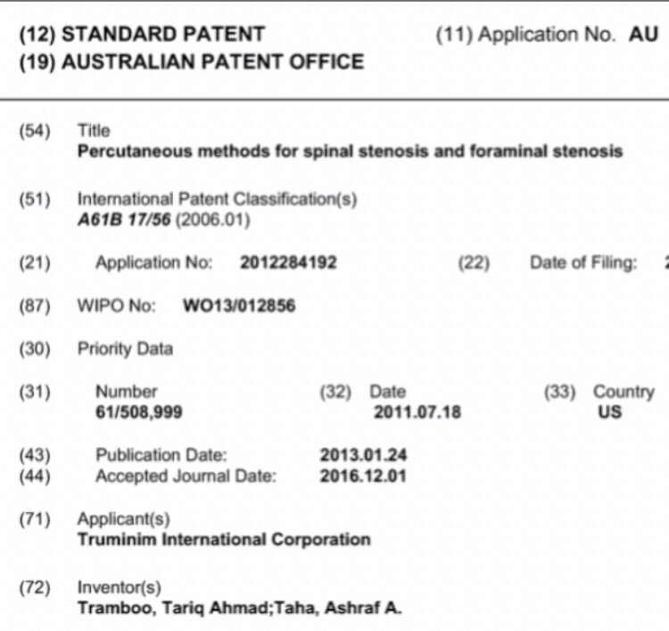 tariqtramboo's tweet photo. Spine: Some years back, invented the path road in the Spine (epidural space) over which surgical tools can be passed to operate on spine without the need of incision. The Technology is slowly getting internationally patented & recognised. #Spine #Spineloop https://t.co/J5WB8gYg02