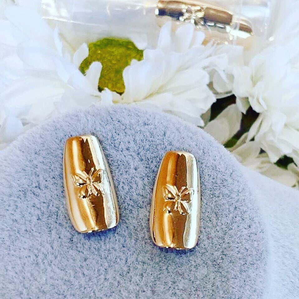 gldiggr's tweet image. 18K Gold Nail Jewerly HK Setting in Serial. Pre-Order Only. #goldnails #instagram #instadaily #TwitterWorld
