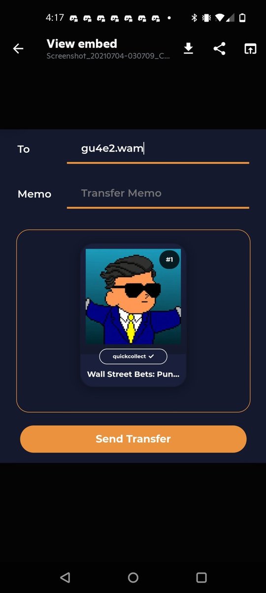 chef_ghost's tweet photo. Thanks to the G.O.A.T @QuickCollectib1 I won this AMAZING one of a kind RARE NFT! Check out the Discord for some #wsbpunks fun and NFT giveaways! https://t.co/NBQEa5O8y1
#NFT #wallstreetsbets #wax #1of1s #wsbonwax #wsb100 https://t.co/EkWI8FWqXJ