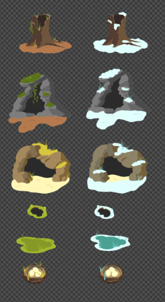 sbwildsouls's tweet photo. More shelters are coming for the recently added animals, and a winter version for better look !

Wishlist Wild Souls, an Ecosystem sandbox 🦌 https://t.co/kh4HgEWI9M

#indiedev #indiegame #indiegamedev #2DArt #vectorArt #unity2D https://t.co/ayZa4CxV7d
