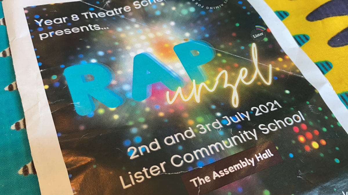 Such pleasure to be in @ListerSchool with (well spaced out) audience for our Theatre School students’ Rapunzel. 

So much talent - and great teamwork!!
Performances bring our community together and boost all our spirits. Thank you and the great staff team.