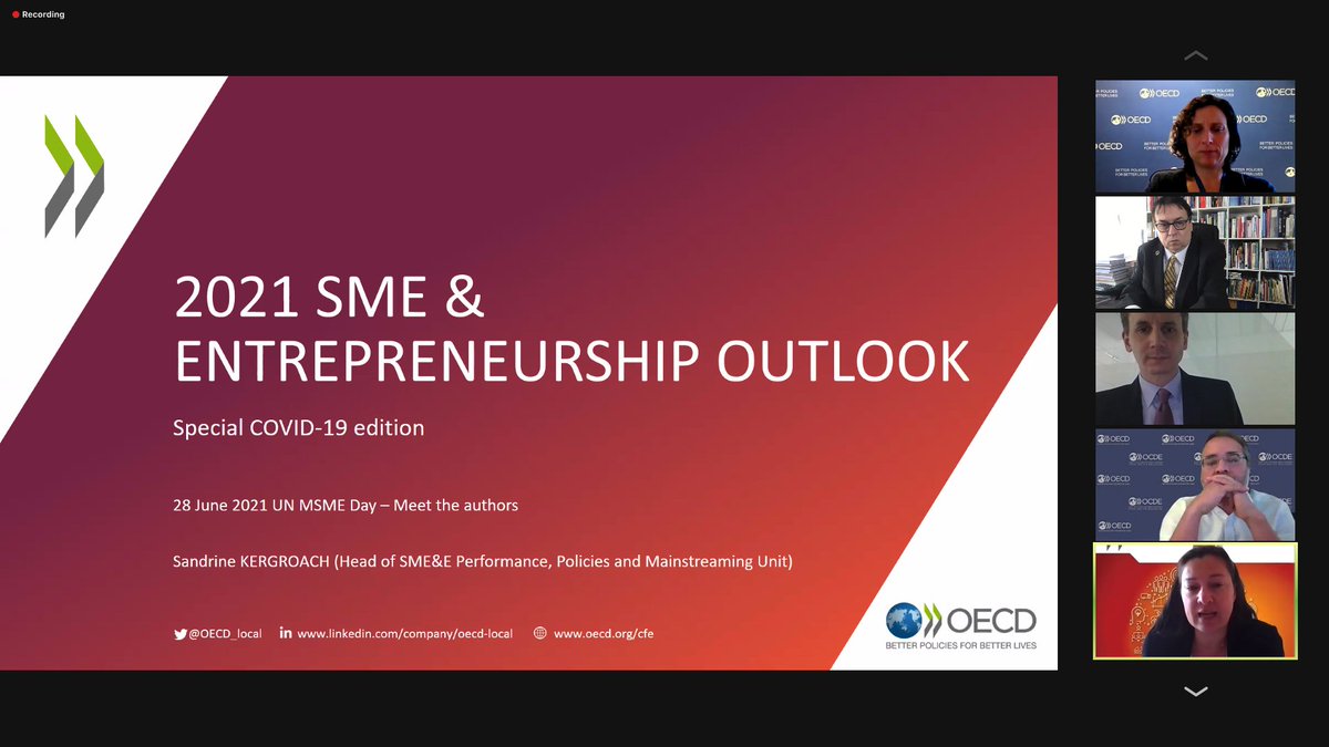 UrsHauenstein's tweet photo. OECD MSME panel Authors Outlook publication
#SME and #Entrepreneurship performance in times of #COVID19
2021 SME &amp; Entrepreneurship Outlook, special COVID19 edition
#UpReSkilling
#Entrepreneurship 
#Xpreneurship
#G20Italy https://t.co/fsyxMHiROh