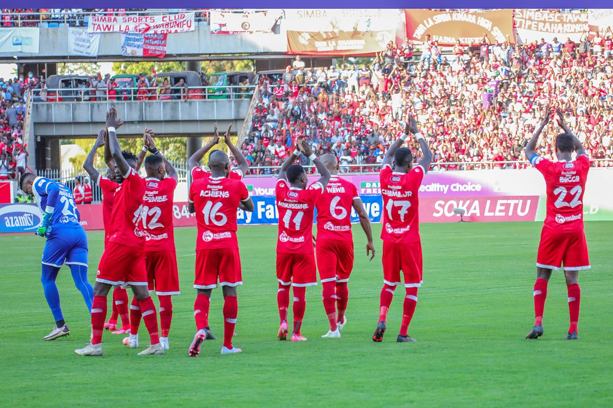 SimbaSCTanzania's tweet photo. Asanteni sana Wanasimba kwa kujitokeza kwa wingi kuja kutushangilia. Haikuwa siku nzuri kwetu lakini tunajipanga na tutarudi imara zaidi. #ThisIsSimba #NguvuMoja https://t.co/GLaGBW6sU3