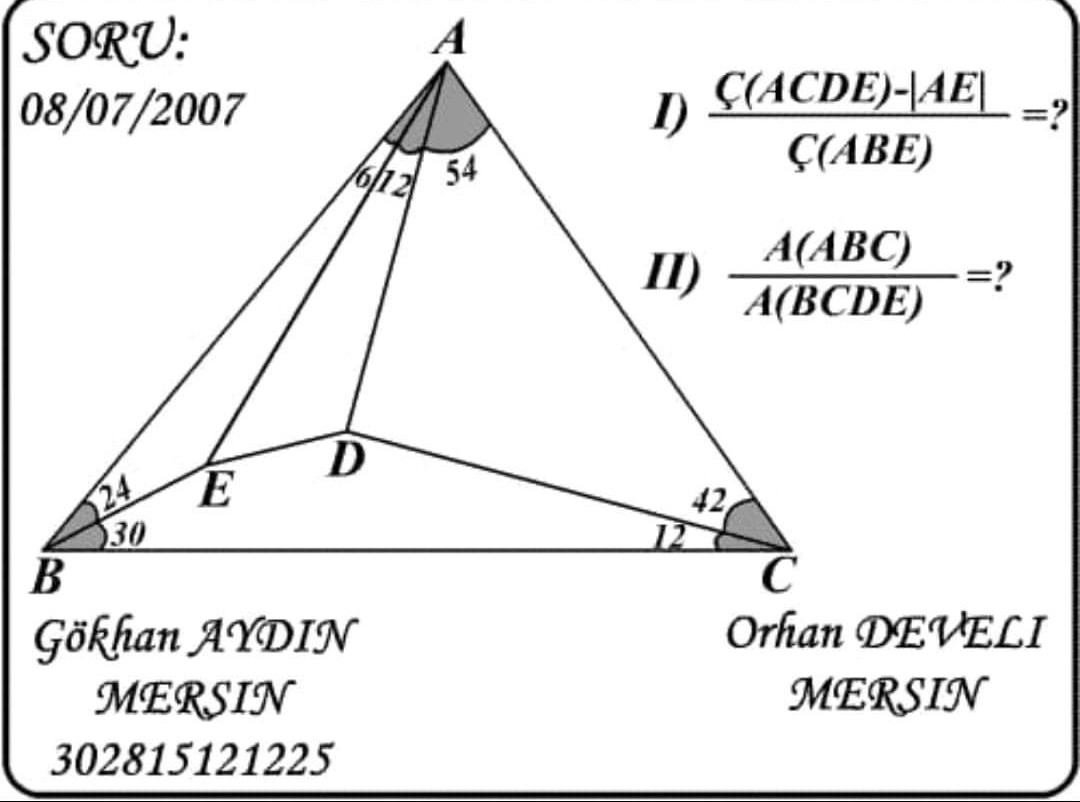 samUrAty1905's tweet photo. #math #Mathematics #matematicas #matematik #geometri #geometry #geometryproblems #triangle #geometriá @BossGercek @HenkReuling @ilarrosac @mathmathLuica @diegorattaggi @StrummingMom https://t.co/zaY3Sn6YSs