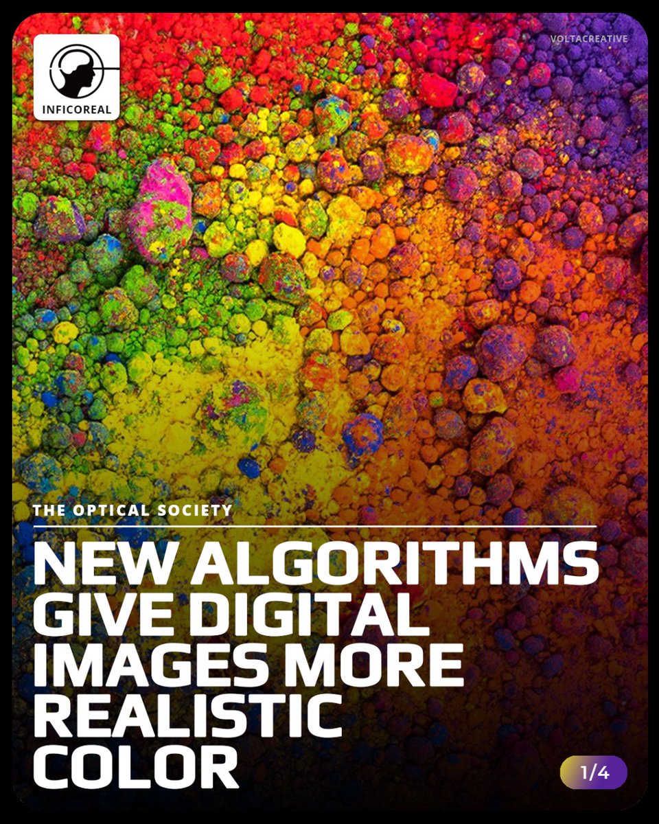 inficoreal's tweet photo. New #algorithms give #digital images more realistic #color.
#infacts
#inficoreal

https://t.co/UoF8hXD2eE I https://t.co/1HKgAoFhOa I https://t.co/R3LpB0nJiI I https://t.co/disgRJFvE8 | https://t.co/yTgF3V0Y4C | https://t.co/KtxAr5Tt22
#technology #research #Physics https://t.co/qvQ47kdbVj