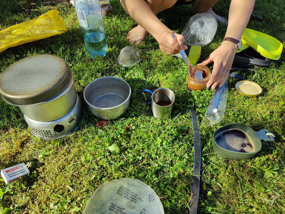 dvlrnr's tweet photo. Morning broke early, especially as the sauna party next door was still going at 5 am. #Coffee was required before leisurely packing up and getting going again. Now exploring #Rummu for a bit before munching some more miles. #cycling #IbikeEstonia https://t.co/1xpvCV2Tmr