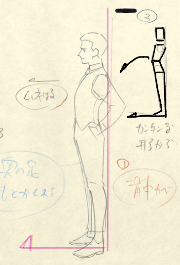 【単純化して全体を描く】
※21年6月基礎コース【横立ちポーズ】添削結果より 
