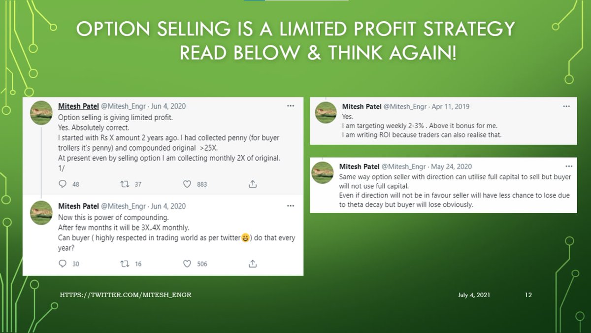 Is Option selling limited profit? Look at  @Mitesh_Engr Sir's explanation and think again. Making 2X of his original capital per month now.